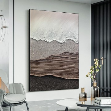 abstract - Strand Wellen Abstract 16 von Palettenmesser Wandkunst Minimalismusus Textur